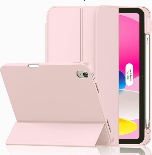 Magnetisches Smart-Cover mit Stifteetui für iPad Pro 11 M4 M5 und iPad Air 4 5 sowie iPad 10 Generation in Weiß - Bild 1