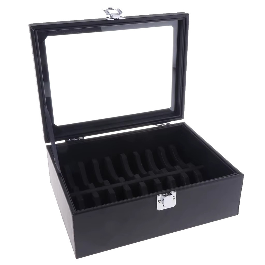 Phenovo Schmuckbox mit Deckel als Armband Aufbewahrung und Display Organizer in Schwarz - Bild 4