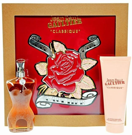 Jean Paul Gaultier Classique Set, Eau de Parfum, 50 ml, Body Lotion, 75 ml, Damen