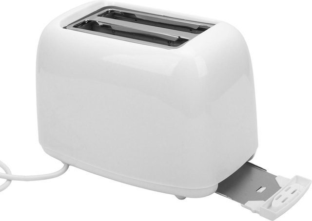 KaiSai Toaster mit 2 schmalen Schlitzen in Weiß mit 7 Bräunungsstufen und herausnehmbarer Krümelschublade - Bild 1