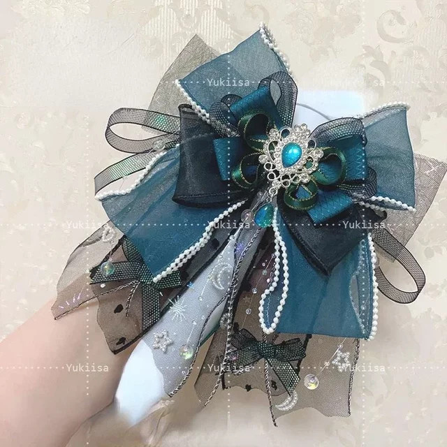 QianYueRui Brosche Blumen, Strass, Damen - Bild 1