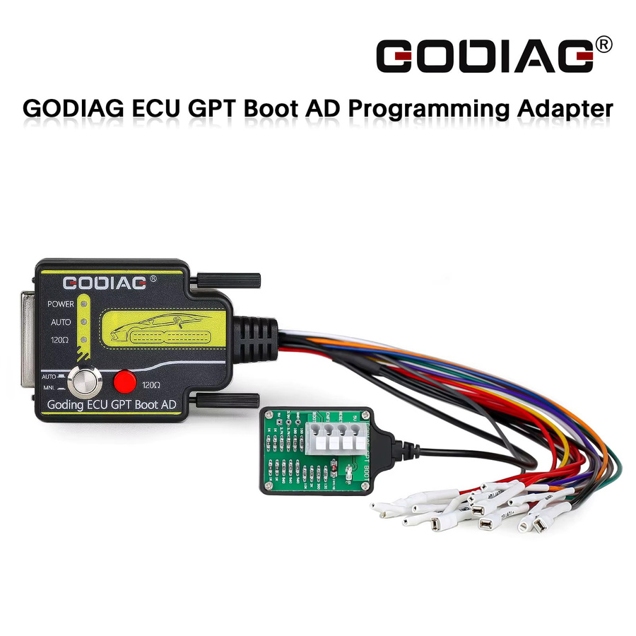 GODIAG ECU GPT Boot OBD2 Diagnoseadapter zum Lesen und Schreiben, kompatibel mit Openport GT100 und J2534 Standard, Schwarz - Bild 4