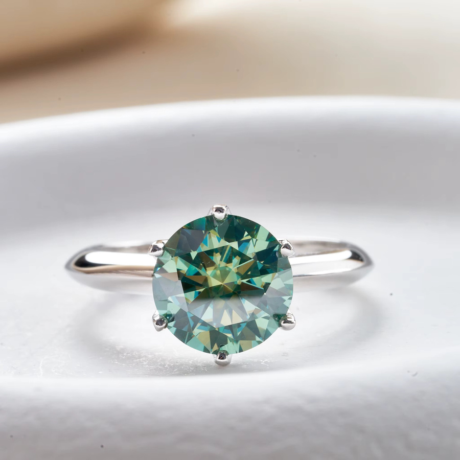 Ring 925 Silber, Moissanit, Damen - Bild 2