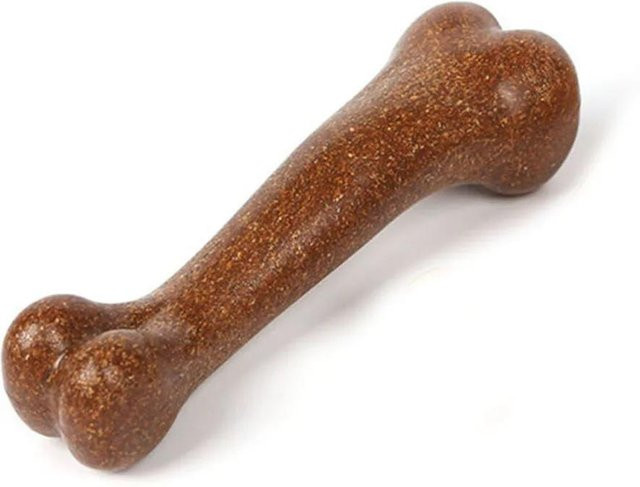 Hundekauspielzeug Bambusknochen, Rindergeschmack, braun - Bild 1