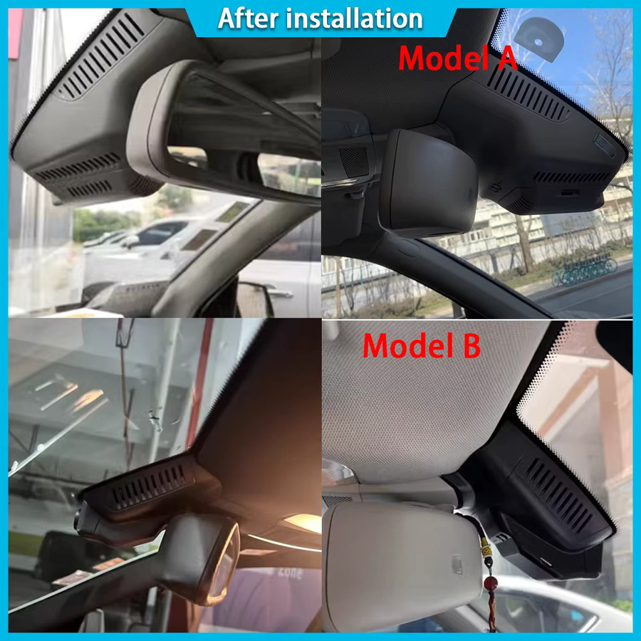 ZJCGO 4K Dashcam mit Sony-Objektiv für Mercedes Benz MB GLK-Klasse X204 (2008-2015), DVR Autokamera mit 24h Überwachung, Schwarz - Bild 2