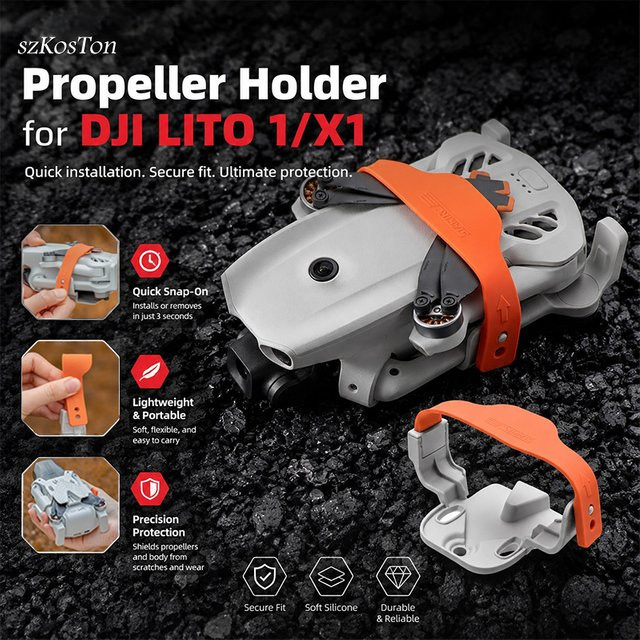 DJI Propellerhalter und Propellerstabilisator für Lito 1/Lito X1 in Orange - Bild 1