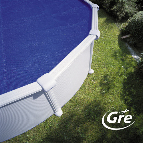 GRE Abdeckplane rund aus Kunststoff, Farbe: Blau, Durchmesser: 550 cm - Bild 1