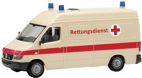 Herpa H0 Modell Mercedes Benz Sprinter 96 Rettungswagen Rettungsdienst Einsatzfahrzeug - Bild 1