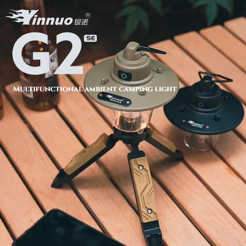 MOUNTAINHIKER Retro LED Camping-Hängelampe mit USB-Aufladung in Schwarz - Bild 3