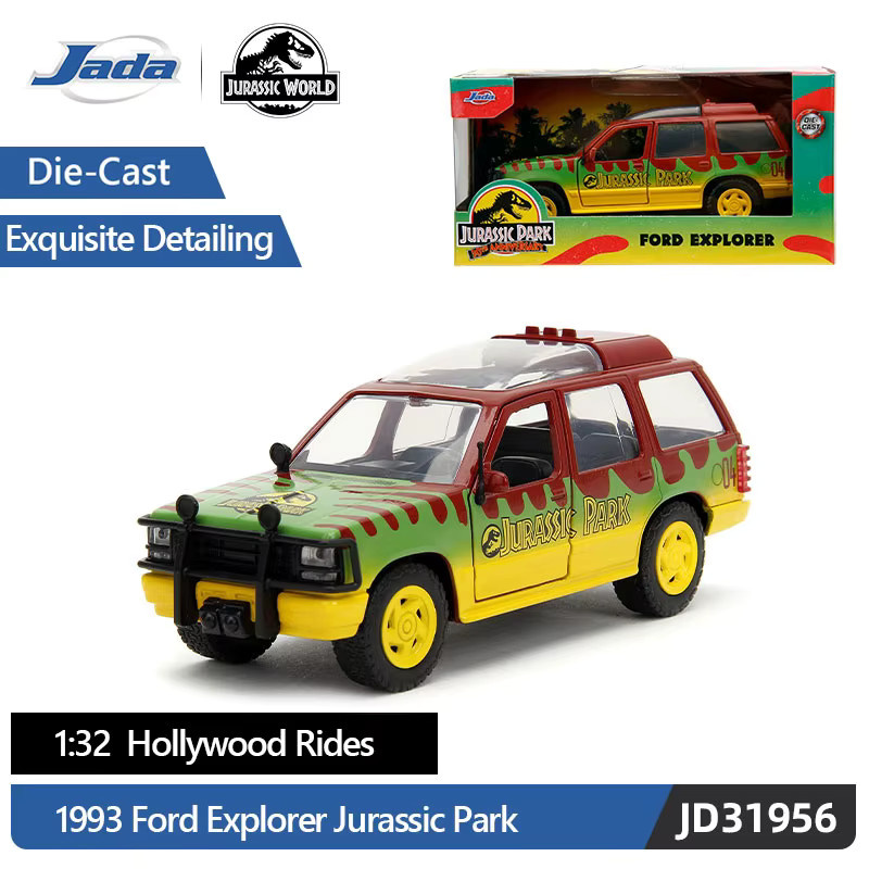 JADA Toys Jurassic Park, Ford Explorer Tourfahrzeug, Modellauto, 1:32 Maßstab - Bild 2