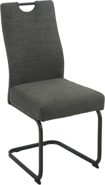 Schwingstuhl Finni Poco Line in Anthrazit mit Microfaser und Metallgestell, B/H/T: 59,5 x 98 x 44 cm - Bild 1