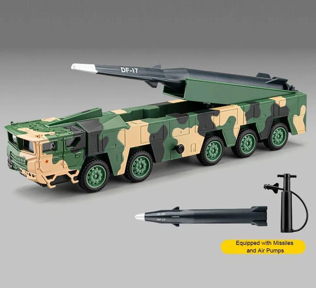 Linyi toy car Df-17 Raketenwerfer Modell, 1:50, mit Licht und Musik, ab 14 Jahren - Bild 1