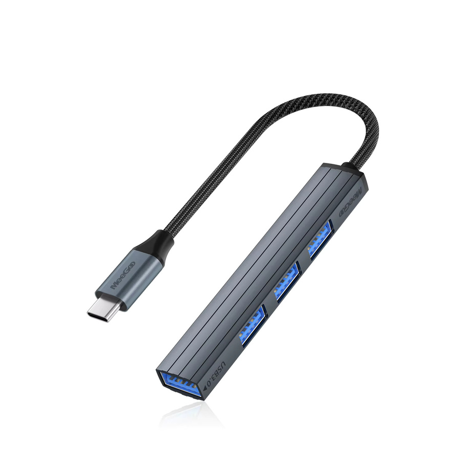 MeeGoo 5-in-2 USB-C Hub Splitter in Grau mit OTG-Unterstützung für Laptop und Smartphone zur Datenübertragung von USB-Sticks und SD-Karten - Bild 6