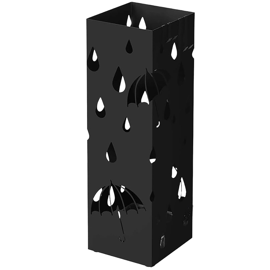 Songmics Regenschirmständer Patsy aus Metall mit herausnehmbarem Tablett, Schwarz, Höhe: 155 cm - Bild 2