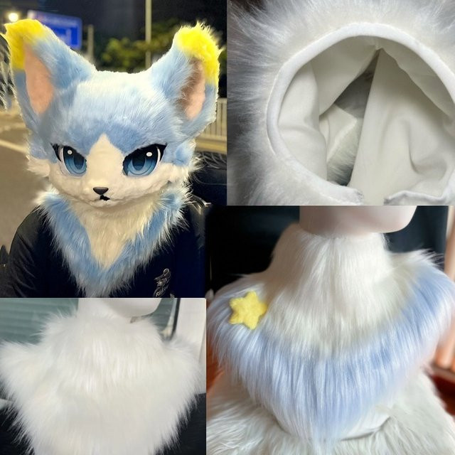 Kigurumi Fursuit Neck Schal Kemono Cosplay Kostüm, Zubehör - Bild 1