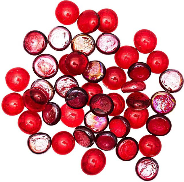 idee. Creativmarkt Glasnuggets Rot Irisierend, 700g - Bild 1