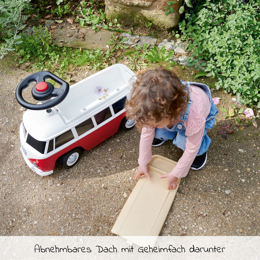 BIG VW T1 Rutscher Fahrzeug rot weiss ab 18 Monaten - Bild 6