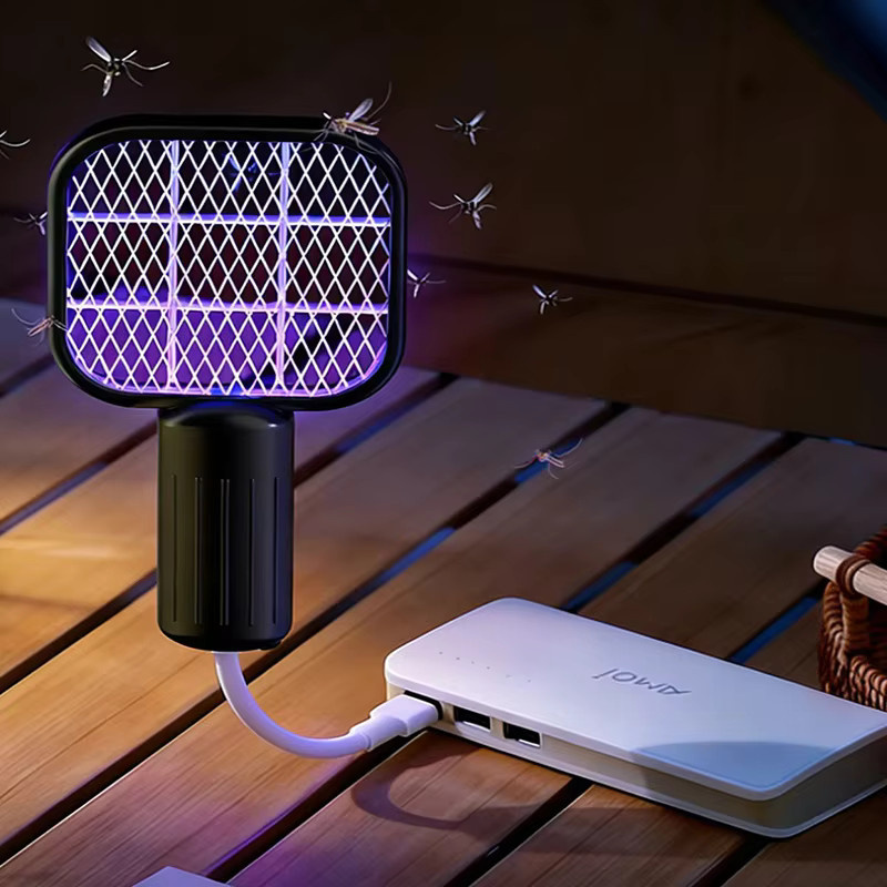 LINYILIGHT Mini-USB-UV-Mückenfalle Tragbare Mückenvernichtungslampe in Schwarz für Outdoor, Camping und Hotel - Bild 3