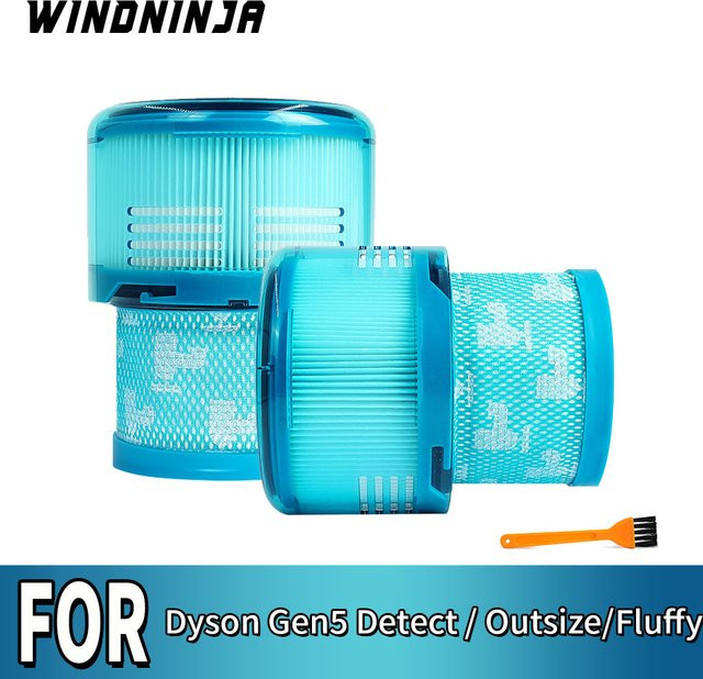 HEPA-Nachfilter mit Reinigungsbürste als Ersatzteil-Set für Dyson Gen5 Detect, Outsize und Fluffy Staubsauger - Bild 1