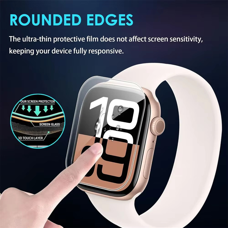 Transparentes Hydrogel Displayschutzfolie für Apple Watch Serie 10 (42 mm, 46 mm) und Apple Watch Ultra 1 & 2 (44 mm, 45 mm, 49 mm) - Bild 6