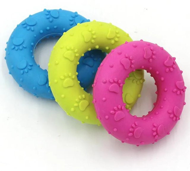 Binchi Outdoor Product Donut-Hundespielzeug, rosa, für aggressive Kauer - Bild 1