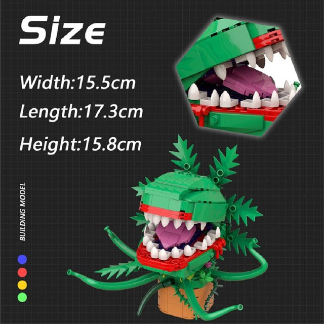 MOCBUILDING Human-Eating Flower Model, Fantasy, 308 Teile - Bild 1