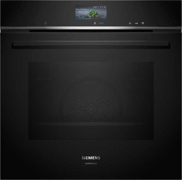 Siemens iQ700 Einbaubackofen HR776GMB1 mit Dampfunterstützung in Schwarz - Bild 1