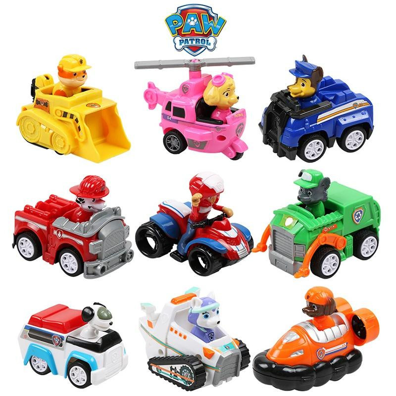 DewBloom Paw Patrol Fahrzeuge Set mit Rückziehfunktion 6-teiliges Set - Bild 7