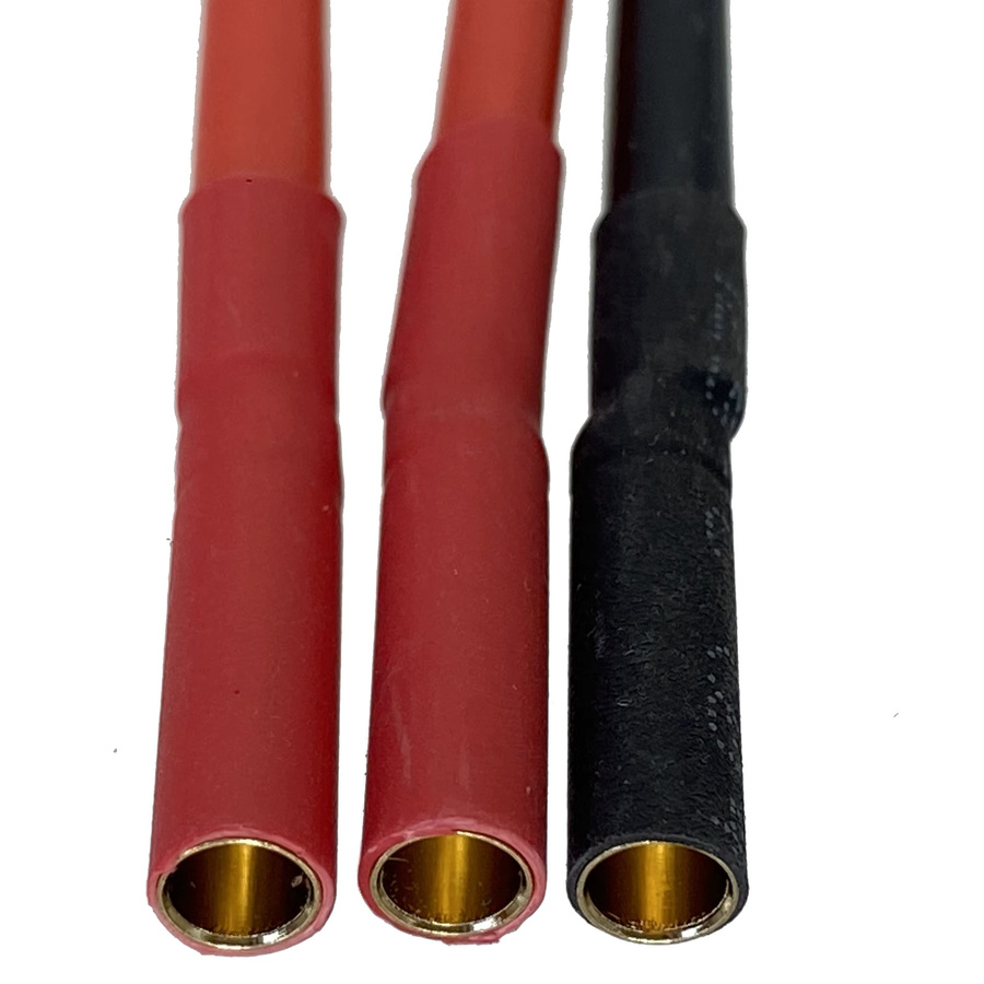 3er-Set ESC 6,5 mm Stecker auf 4 mm weibliche Bullet Plug für bürstenlose Motoren in Rot - Bild 3