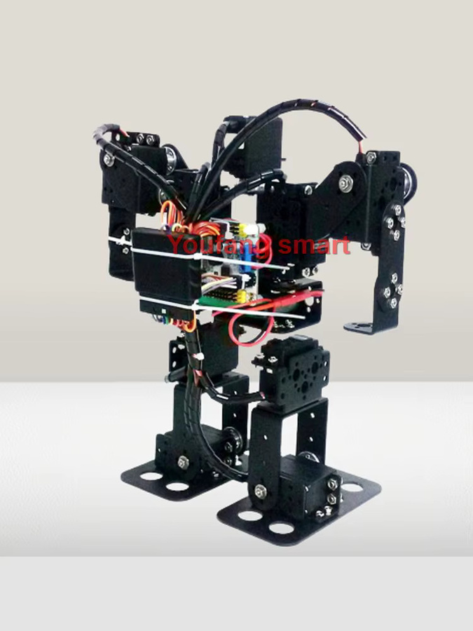 YoufangSmart Roboter, Humanoider Laufroboter, DIY-Bausatz, Kunststoff, Schwarz - Bild 3