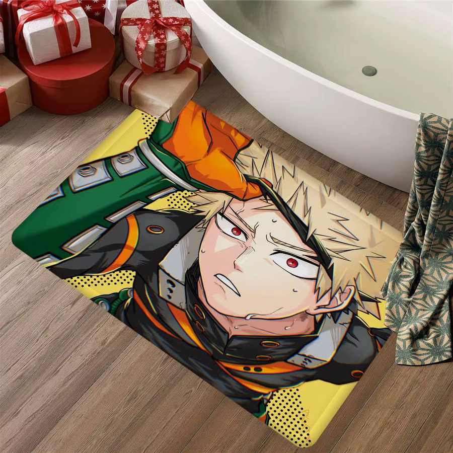 Anime B-bakugo Katsuki Anti-Slip Fußmatte für Badezimmer, Kinderzimmer und Wohnzimmer - Bild 3