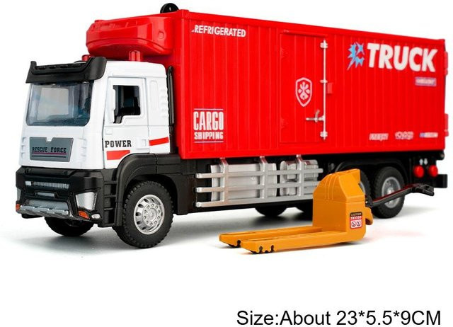 Linyi toy car Kühltransportfahrzeuge Staubsaugerfahrzeuge, Automodell, 1:32, Rückziehmotor, ab 14 Jahren - Bild 1