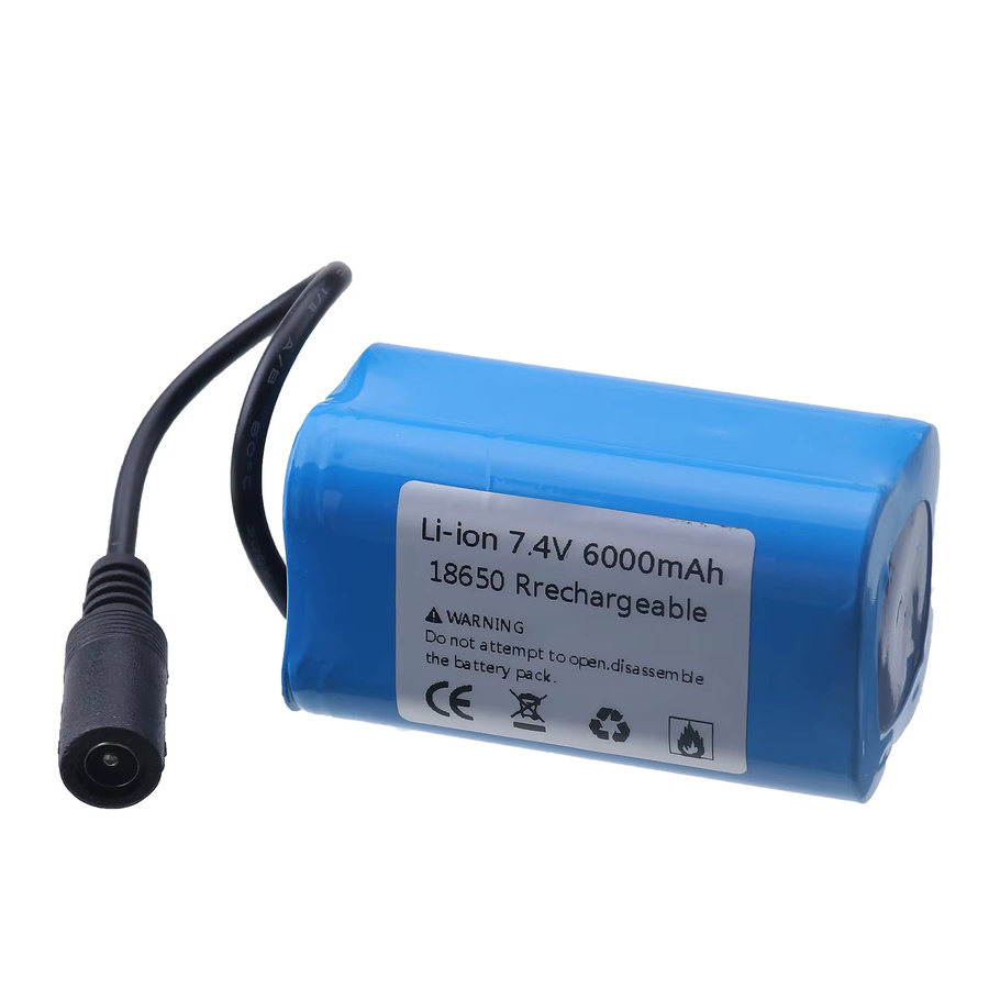 GAOLAG Akku für RC Angelboot T188 T888 2011-5 V007 C18 H18 V18 D18B FX88, 7,4 V, 12000 mAh, Blau - Bild 1