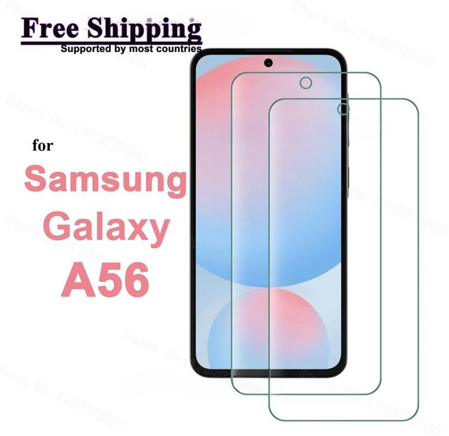 Vieruodis Displayschutzfolie aus gehärtetem Glas für Samsung Galaxy A56 5G, transparent, HD, 9H kratzfest - Bild 1