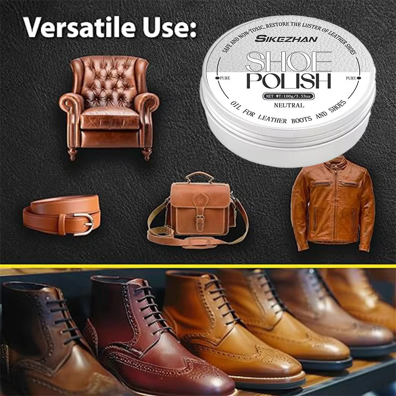 Universelles Schuhcreme-Set mit Lederreiniger, Spülung und Wasserproofer zur Farbwiederherstellung für Schuhe, Stiefel und Taschen - Bild 2
