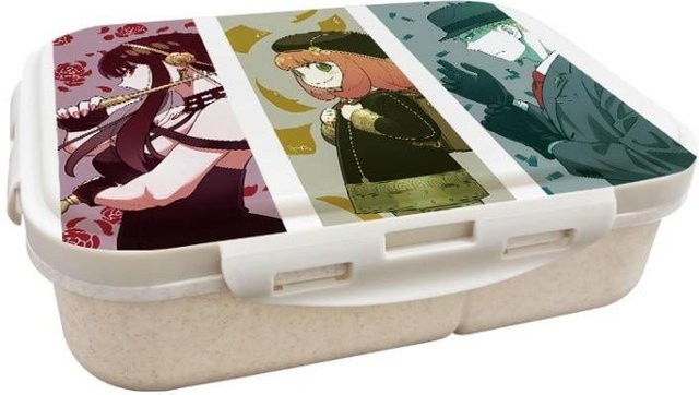 Spy X Family Anime Cartoon Lunchbox aus Weizenstroh, Mehrfarbig, Unique Apparel - Bild 1