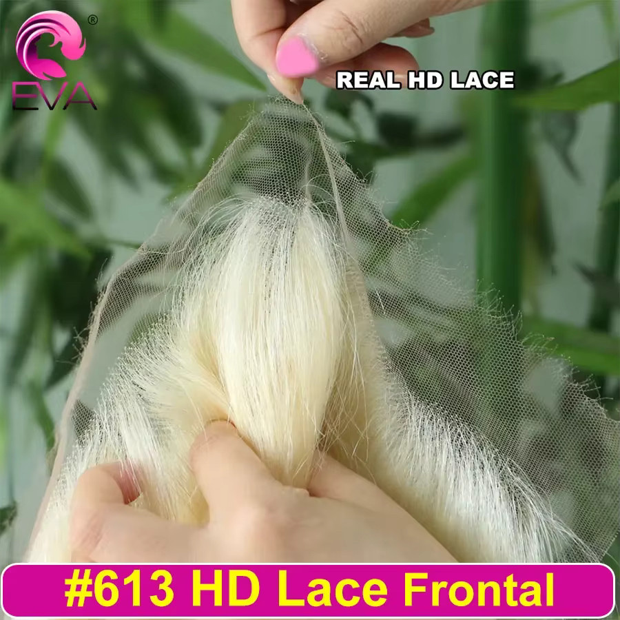 Eva Hair HD-Spitzenfrontverschluss, blond, gerade und gewellt - Bild 1