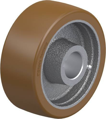 Blickle Antriebsrad GBN 127/30H7 in Braun und Silber mit einem Rad-Durchmesser von 125 mm und einer Tragfähigkeit von maximal 650 kg - Bild 1