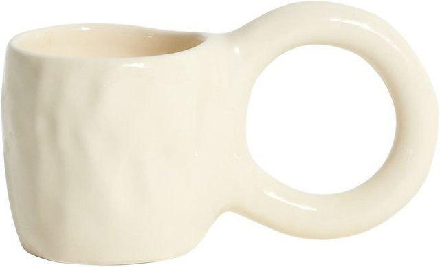 Petite Friture Donut Espresso Tasse aus Keramik in Beige und Weiß - Bild 1