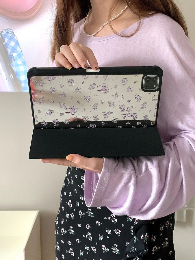 BLOCROSS Spiegel-Acryl Smart Case für iPad mit Stifthalter in Silver oder Black - Bild 4