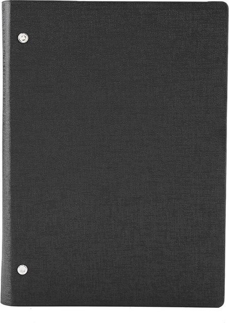 CosyHome Aufbewahrungsbuch für Scrapbook Stanzschablonen aus Leder in Schwarz - Bild 1