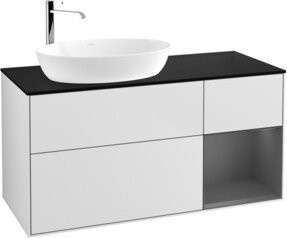 V&B Waschtischunterschrank Finion in Weiß lackiert, Breite: 120 cm, Tiefe: 50,1 cm, Höhe: 50,1 cm - Bild 1