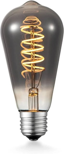 Lucande LED Filament Lampe ST64 E27 Glas Transparent Dimmbar Warmweiß 4W - Bild 1