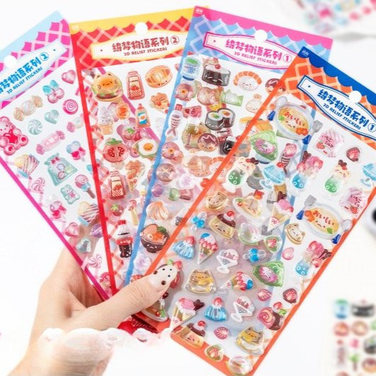 Dessert Shop Collection Schaumstoff-Flachaufkleber in Multicolour für Scrapbooking und DIY-Projekte - Bild 1