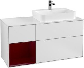 V&B Waschtischunterschrank Finion in Weiß lackiert, Breite: 120 cm, Tiefe: 50,1 cm, Höhe: 50,1 cm - Bild 1