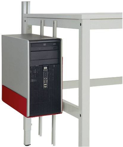 Manuflex CPU-Halter ZB3607.3003 in Rubinrot RAL 3003, B/T/H: 180-250 x 450 x 290 mm - Bild 1