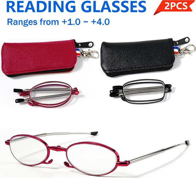 Lesebrille oval, Metall, Unisex, Vollrand - Bild 1