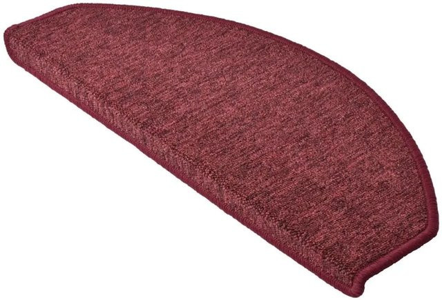 Beautissu ProStair Treppenstufenmatten Bordeaux, 15 Stück, Halbrund, B: 55 cm - Bild 1