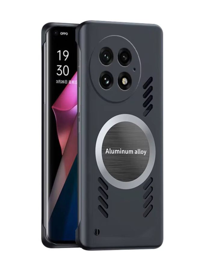 Graphen Wärmeableitungs Kühlmagnet Handyhülle für OnePlus 15 15R 13 13S 13R 12 12R 11 11R 10 10T 9RT 9 8 Pro Rahmenlose Abdeckung in Orange - Bild 4