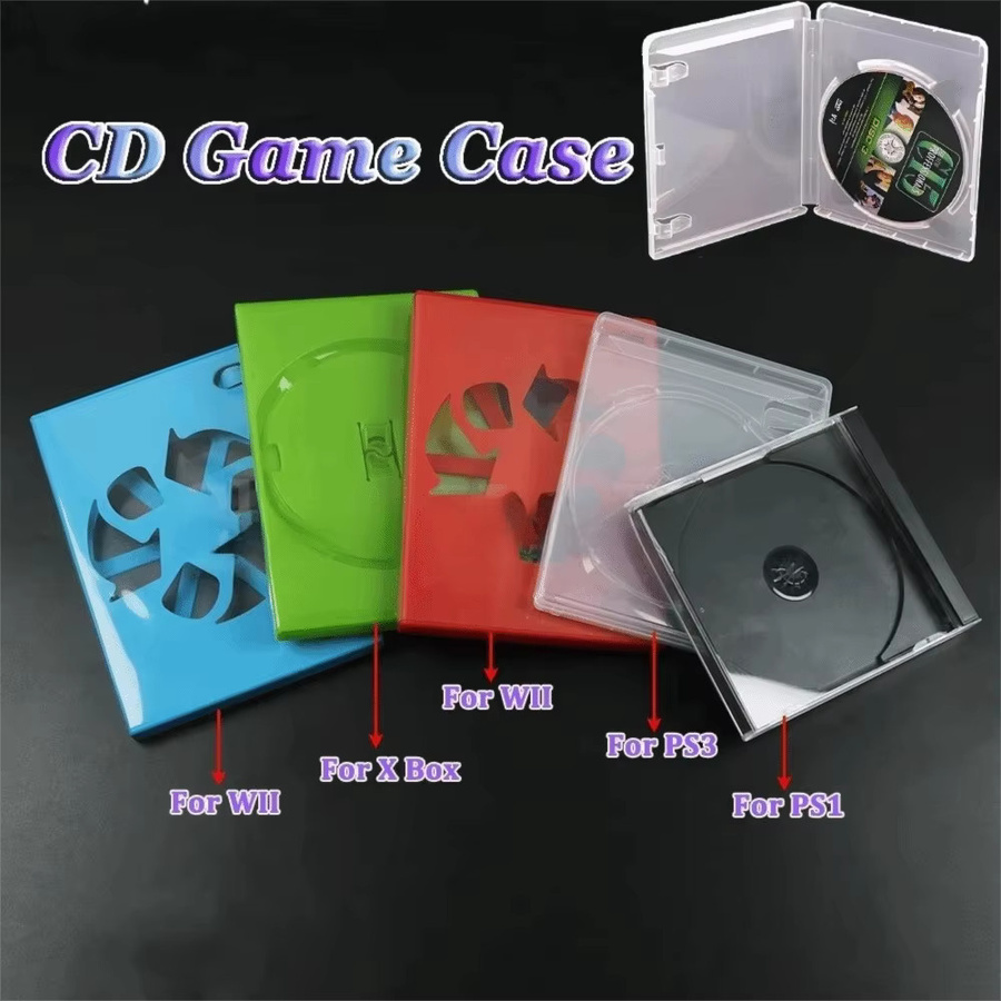 Transparente CD-Schutzhülle aus Kunststoff als Ersatz für PS1 PS2 PS3 PS4 PS5 und Xbox sowie WII - Bild 2